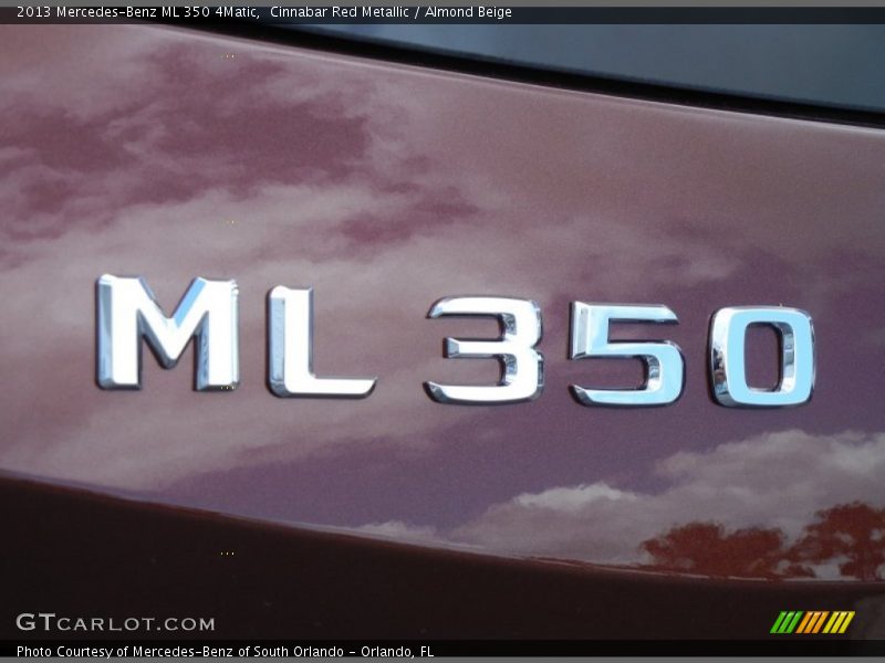 Cinnabar Red Metallic / Almond Beige 2013 Mercedes-Benz ML 350 4Matic