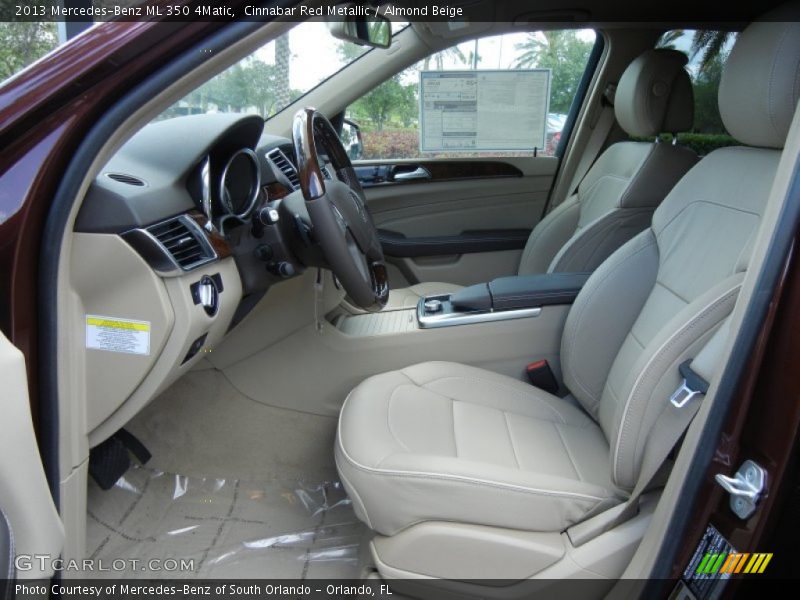 Cinnabar Red Metallic / Almond Beige 2013 Mercedes-Benz ML 350 4Matic