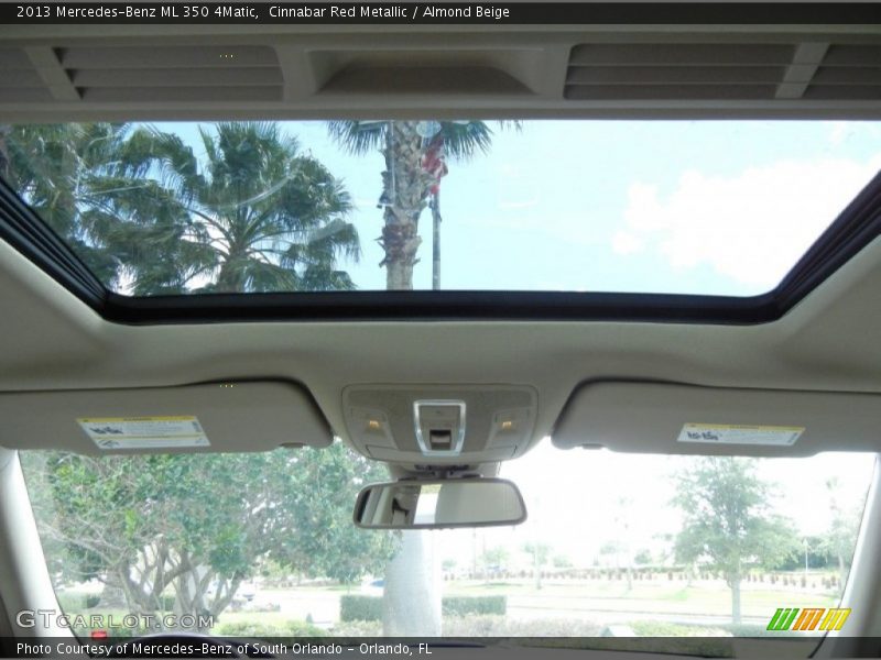 Cinnabar Red Metallic / Almond Beige 2013 Mercedes-Benz ML 350 4Matic