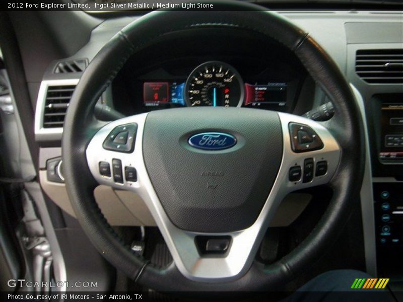 Ingot Silver Metallic / Medium Light Stone 2012 Ford Explorer Limited