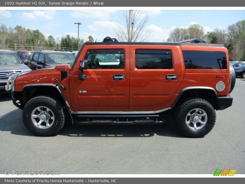  2003 H2 SUV Sunset Orange Metallic