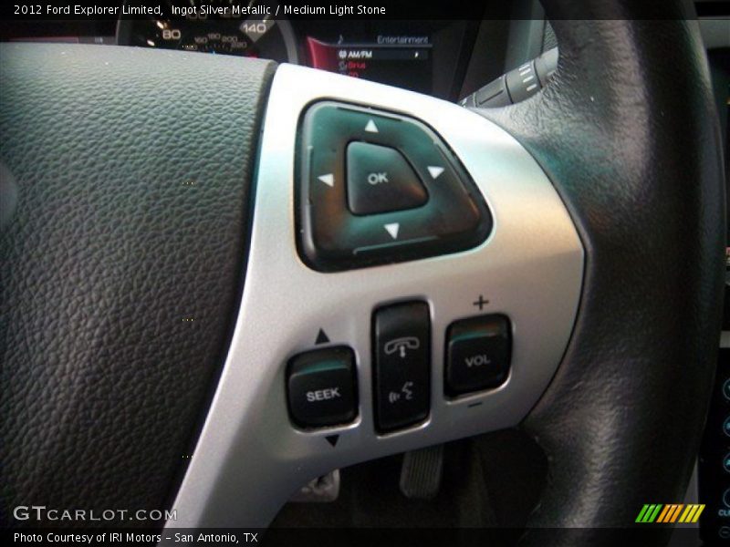 Ingot Silver Metallic / Medium Light Stone 2012 Ford Explorer Limited