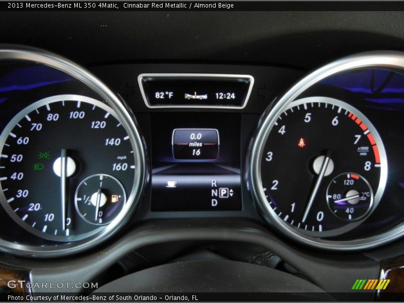 Cinnabar Red Metallic / Almond Beige 2013 Mercedes-Benz ML 350 4Matic