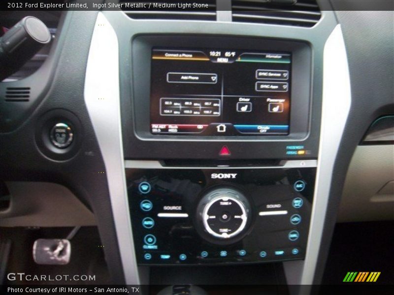 Ingot Silver Metallic / Medium Light Stone 2012 Ford Explorer Limited
