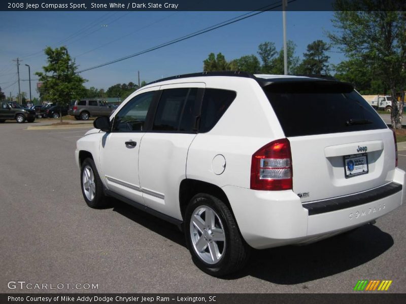 Stone White / Dark Slate Gray 2008 Jeep Compass Sport