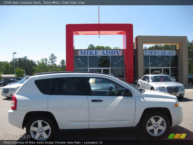 Stone White / Dark Slate Gray 2008 Jeep Compass Sport