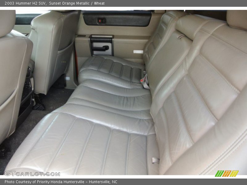 Rear Seat of 2003 H2 SUV