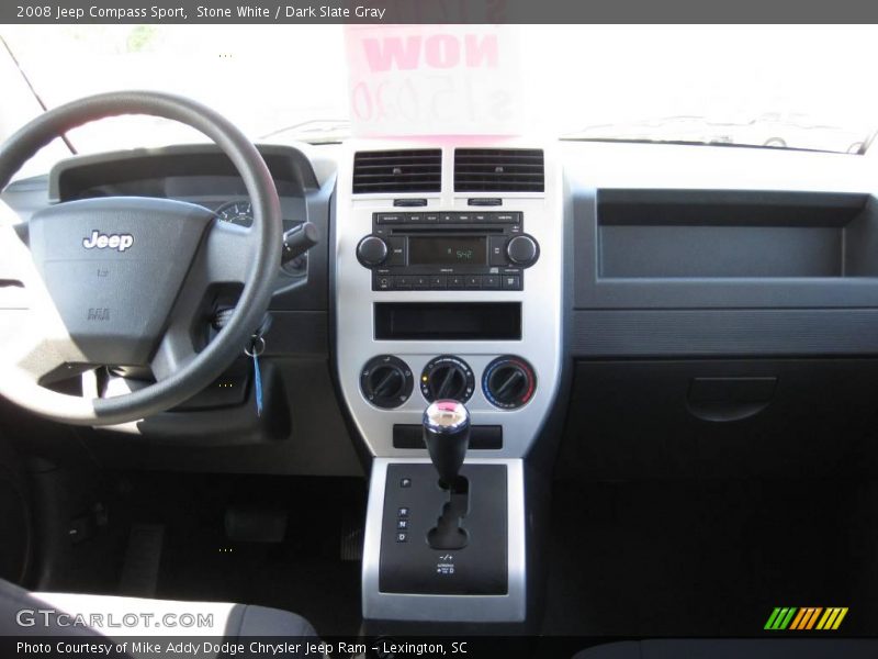 Stone White / Dark Slate Gray 2008 Jeep Compass Sport