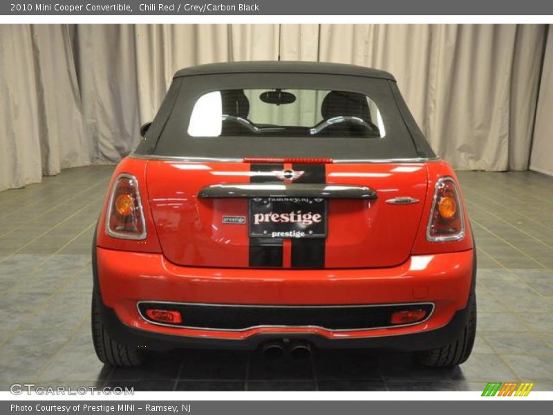 Chili Red / Grey/Carbon Black 2010 Mini Cooper Convertible