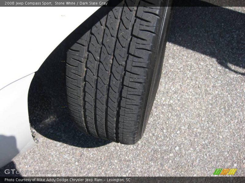Stone White / Dark Slate Gray 2008 Jeep Compass Sport