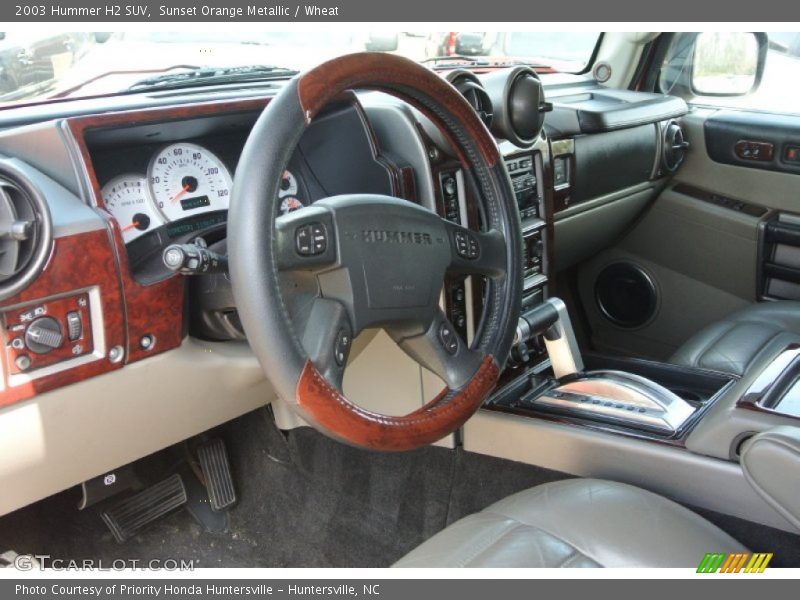 Sunset Orange Metallic / Wheat 2003 Hummer H2 SUV