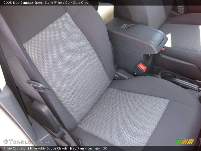 Stone White / Dark Slate Gray 2008 Jeep Compass Sport
