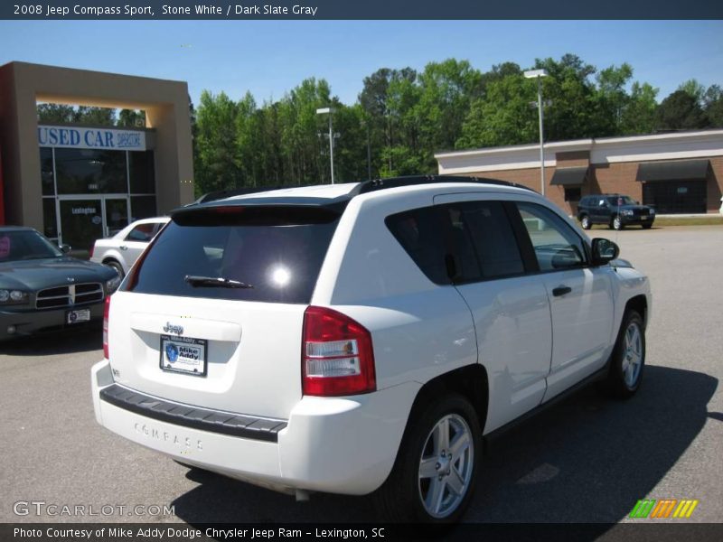 Stone White / Dark Slate Gray 2008 Jeep Compass Sport