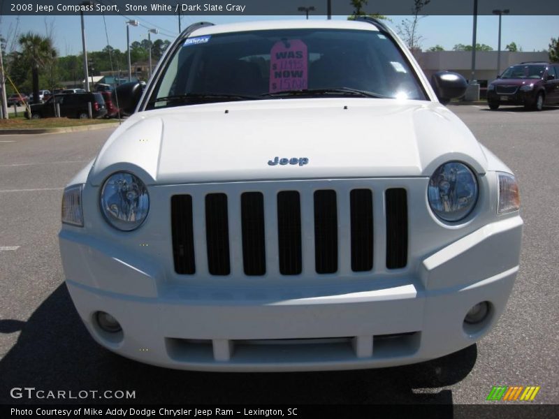 Stone White / Dark Slate Gray 2008 Jeep Compass Sport