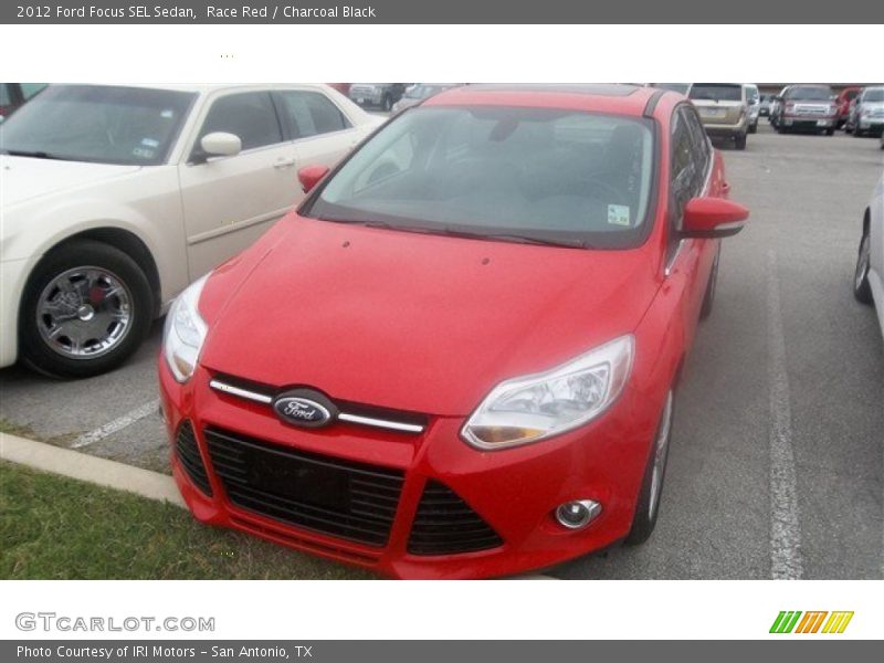 Race Red / Charcoal Black 2012 Ford Focus SEL Sedan