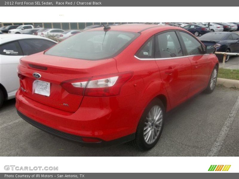 Race Red / Charcoal Black 2012 Ford Focus SEL Sedan