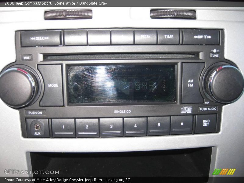 Stone White / Dark Slate Gray 2008 Jeep Compass Sport