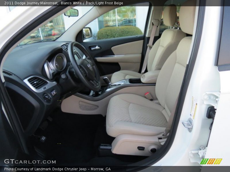 Bianco White / Black/Light Frost Beige 2011 Dodge Journey Mainstreet