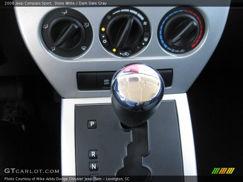 Stone White / Dark Slate Gray 2008 Jeep Compass Sport