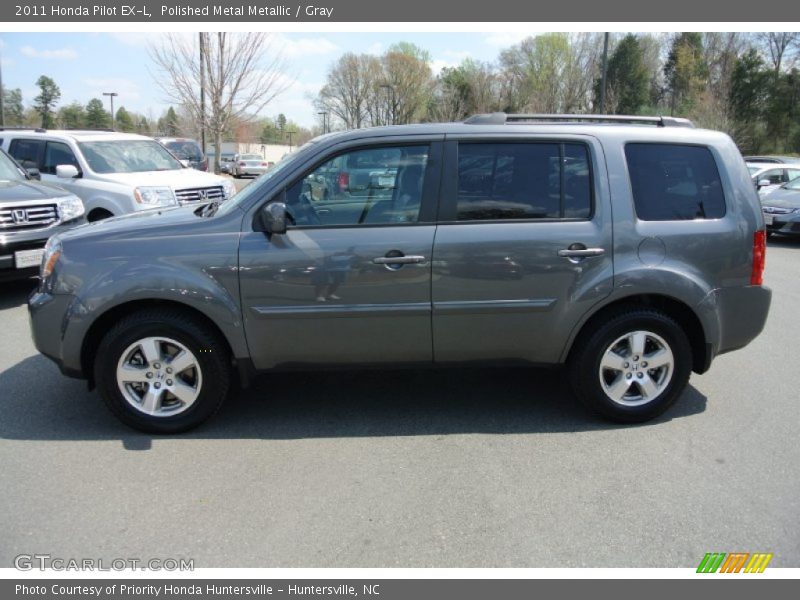 Polished Metal Metallic / Gray 2011 Honda Pilot EX-L
