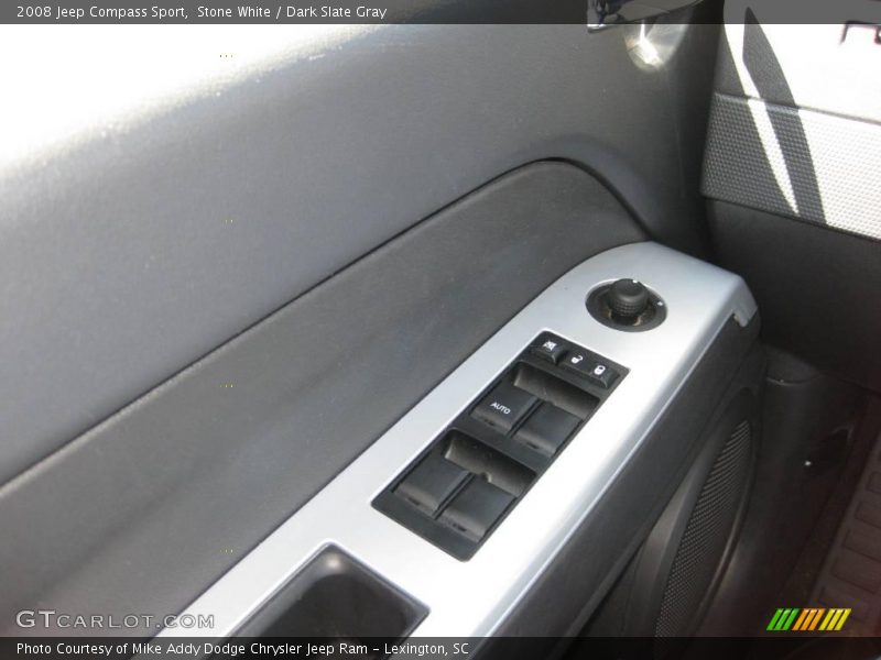 Stone White / Dark Slate Gray 2008 Jeep Compass Sport