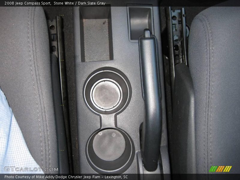 Stone White / Dark Slate Gray 2008 Jeep Compass Sport