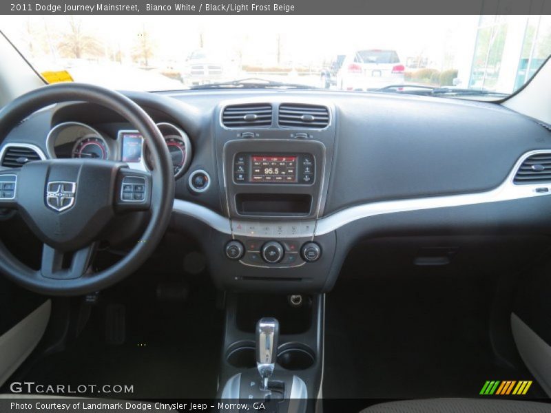 Bianco White / Black/Light Frost Beige 2011 Dodge Journey Mainstreet