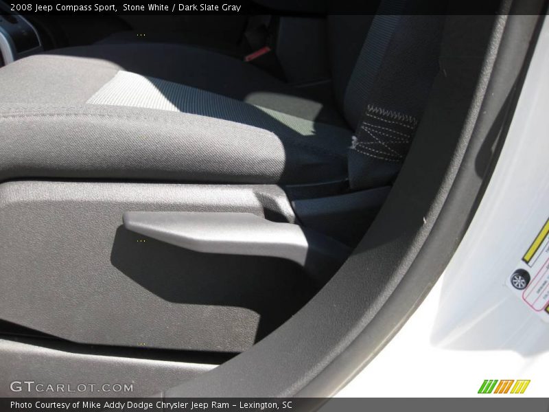 Stone White / Dark Slate Gray 2008 Jeep Compass Sport