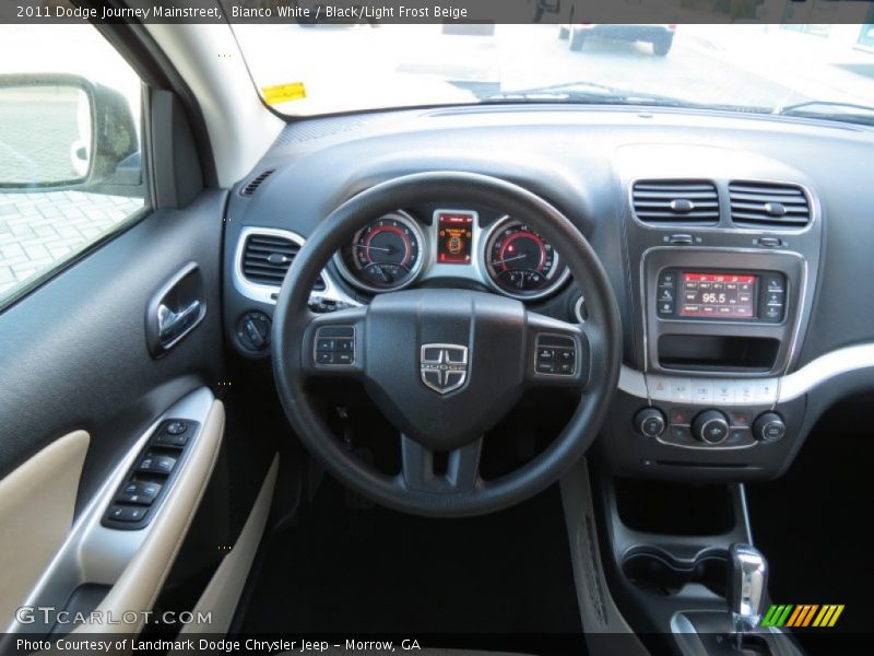 Bianco White / Black/Light Frost Beige 2011 Dodge Journey Mainstreet