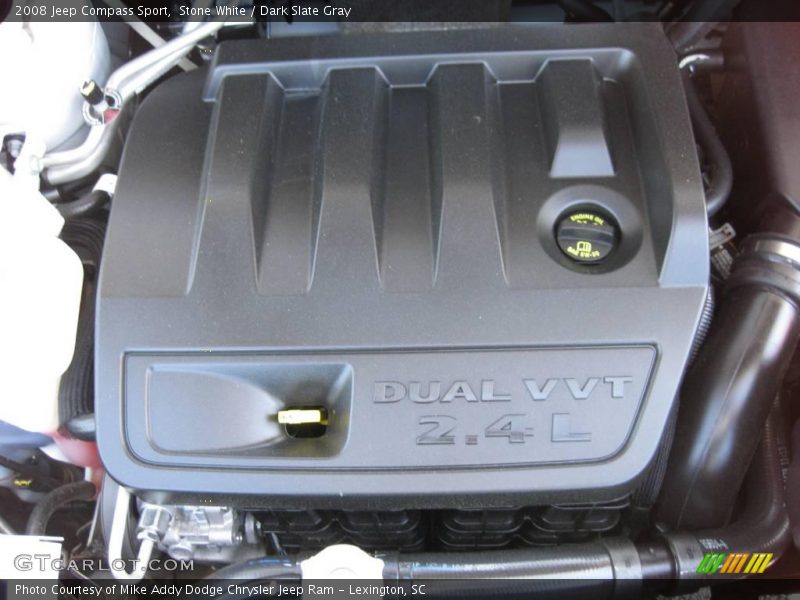 Stone White / Dark Slate Gray 2008 Jeep Compass Sport