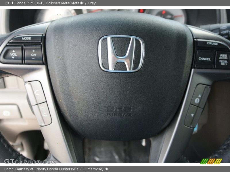 Polished Metal Metallic / Gray 2011 Honda Pilot EX-L
