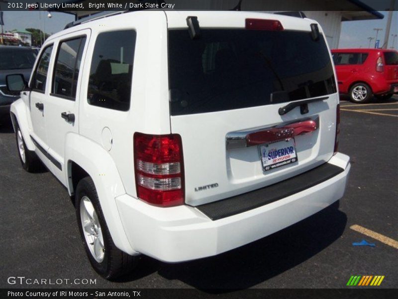 Bright White / Dark Slate Gray 2012 Jeep Liberty Limited