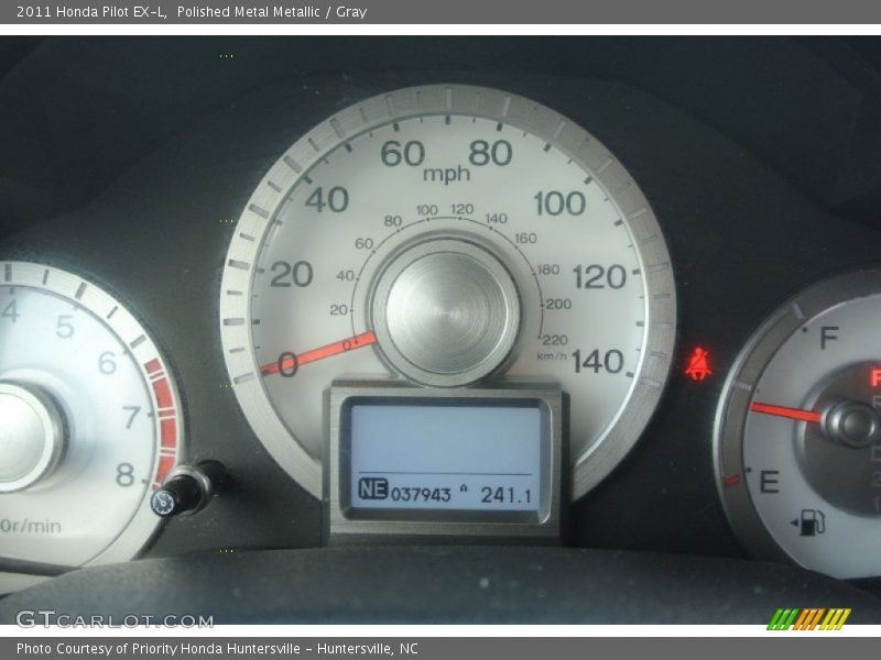 Polished Metal Metallic / Gray 2011 Honda Pilot EX-L