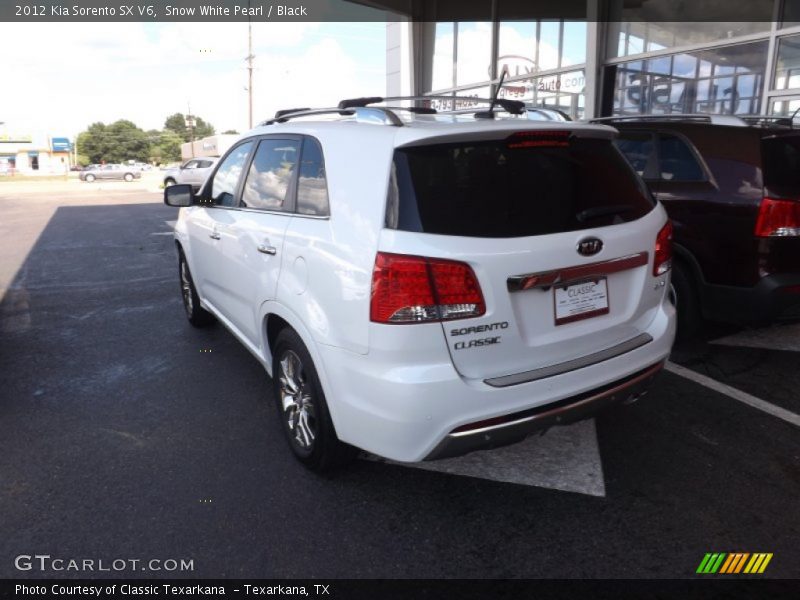 Snow White Pearl / Black 2012 Kia Sorento SX V6