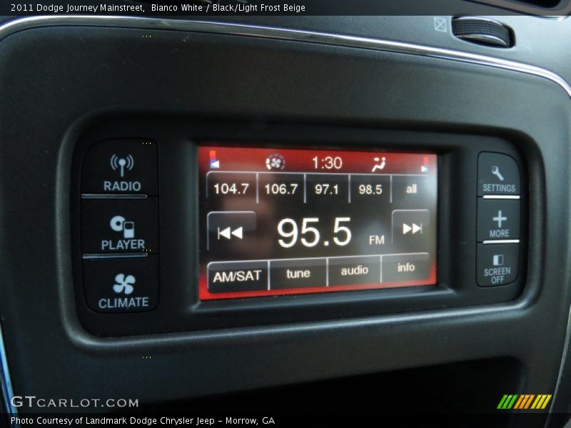 Bianco White / Black/Light Frost Beige 2011 Dodge Journey Mainstreet