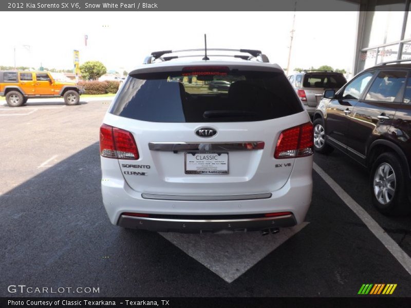 Snow White Pearl / Black 2012 Kia Sorento SX V6