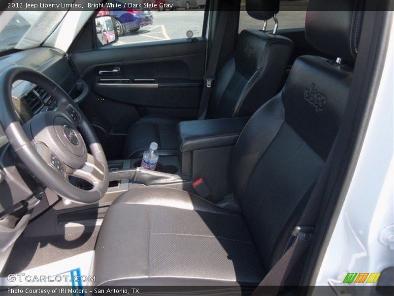 Bright White / Dark Slate Gray 2012 Jeep Liberty Limited