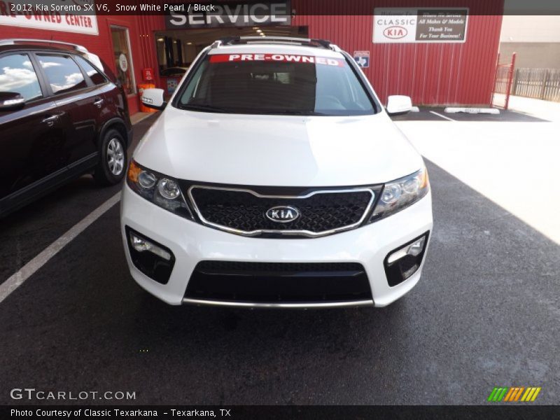 Snow White Pearl / Black 2012 Kia Sorento SX V6