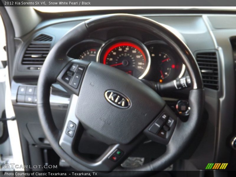 Snow White Pearl / Black 2012 Kia Sorento SX V6