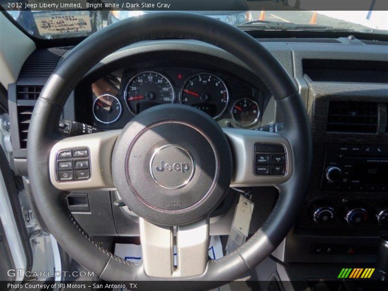 Bright White / Dark Slate Gray 2012 Jeep Liberty Limited