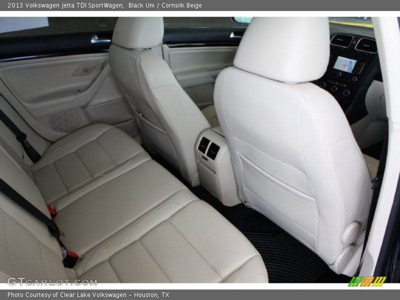 Black Uni / Cornsilk Beige 2013 Volkswagen Jetta TDI SportWagen