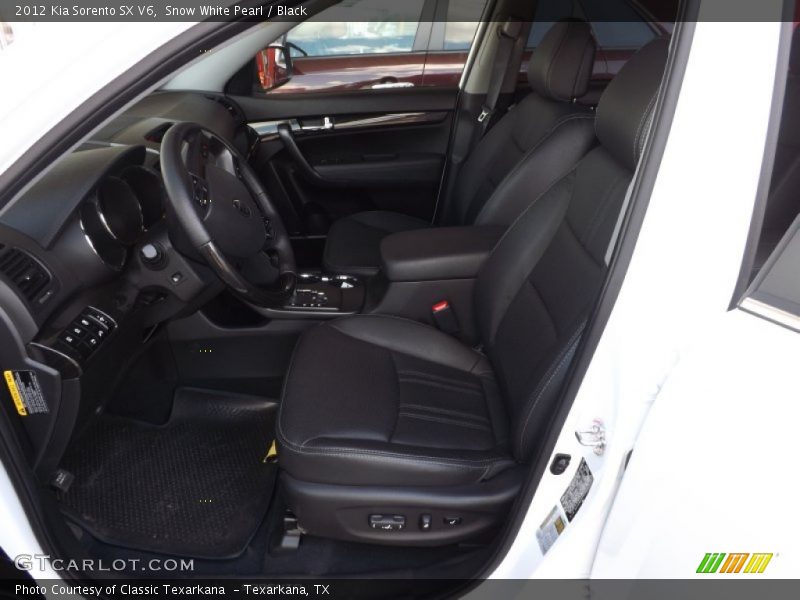 Snow White Pearl / Black 2012 Kia Sorento SX V6