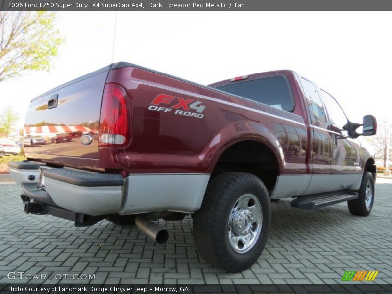 Dark Toreador Red Metallic / Tan 2006 Ford F250 Super Duty FX4 SuperCab 4x4