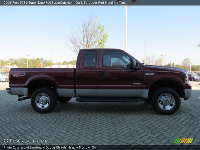 Dark Toreador Red Metallic / Tan 2006 Ford F250 Super Duty FX4 SuperCab 4x4