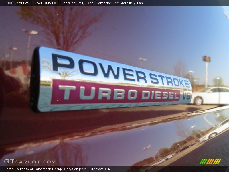 Dark Toreador Red Metallic / Tan 2006 Ford F250 Super Duty FX4 SuperCab 4x4
