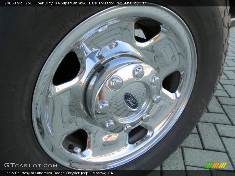 Dark Toreador Red Metallic / Tan 2006 Ford F250 Super Duty FX4 SuperCab 4x4