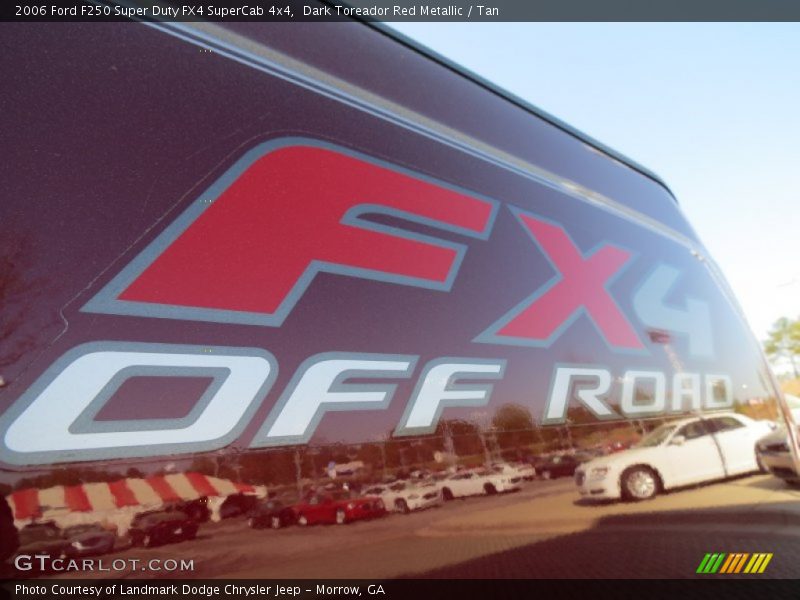 Dark Toreador Red Metallic / Tan 2006 Ford F250 Super Duty FX4 SuperCab 4x4