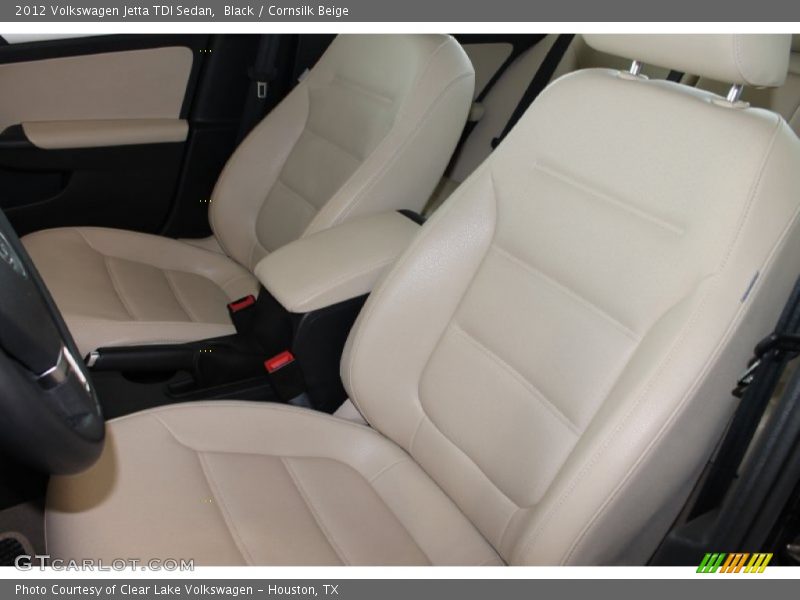 Black / Cornsilk Beige 2012 Volkswagen Jetta TDI Sedan