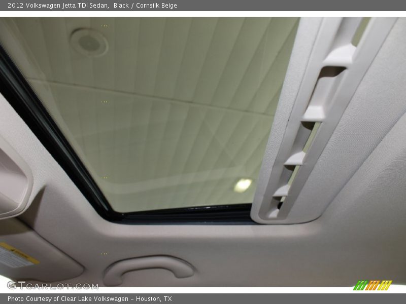 Black / Cornsilk Beige 2012 Volkswagen Jetta TDI Sedan