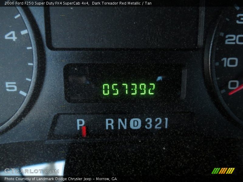 Dark Toreador Red Metallic / Tan 2006 Ford F250 Super Duty FX4 SuperCab 4x4
